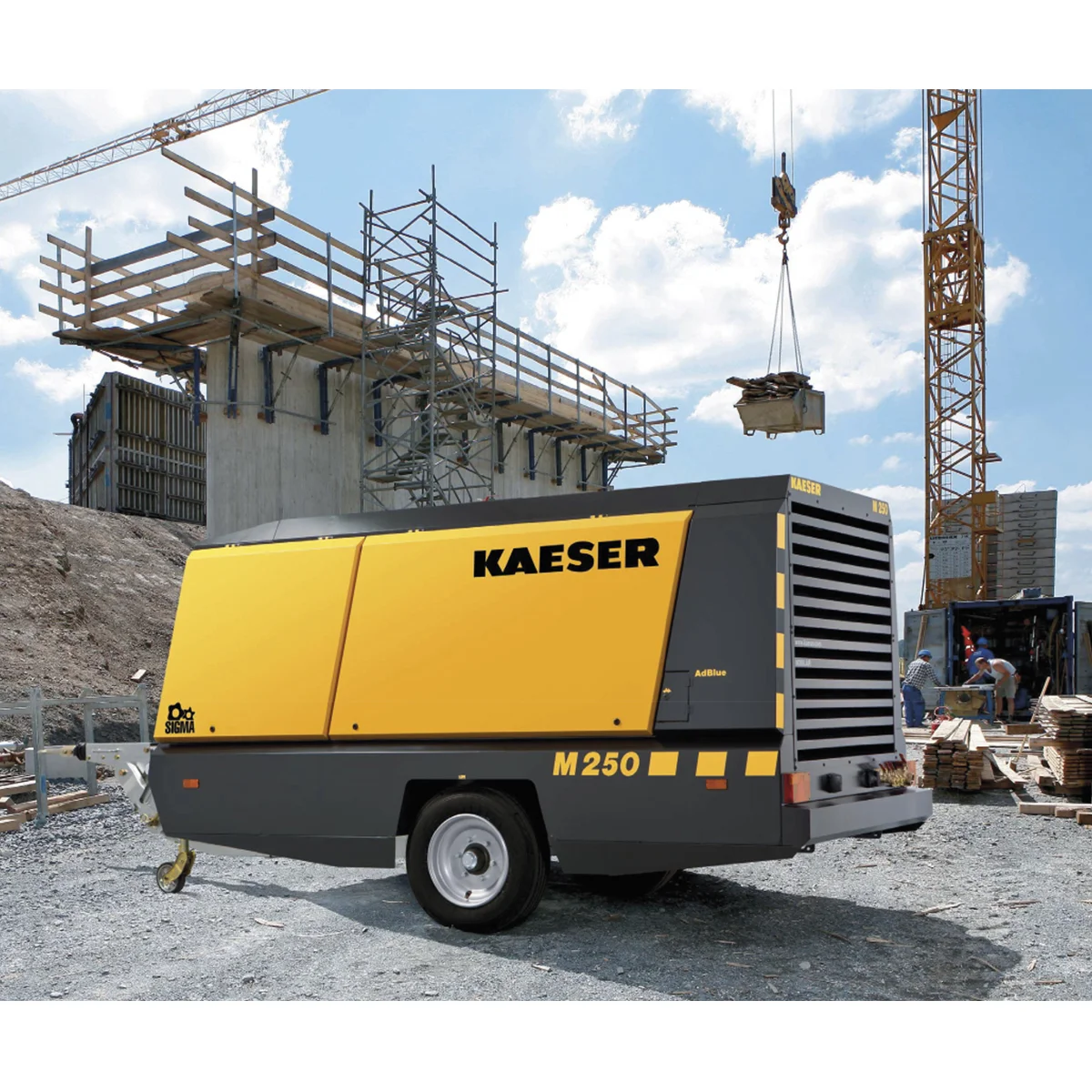 Compresor Kaeser M250 Lateral