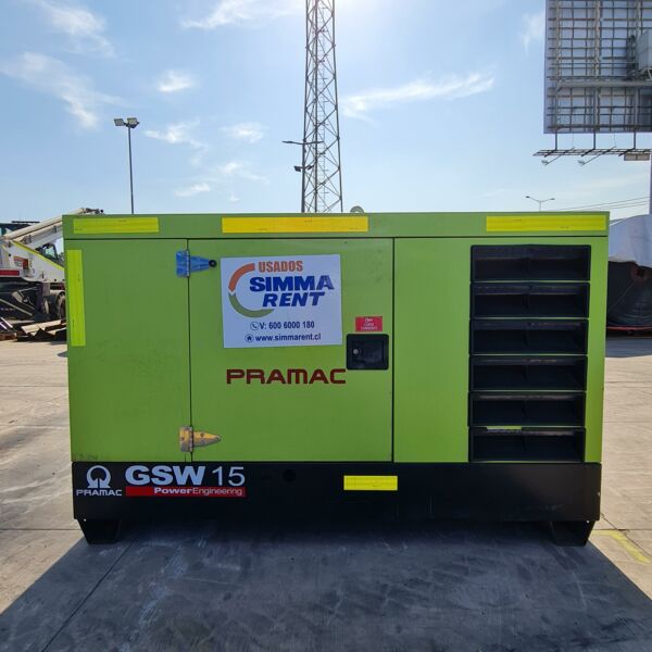 Generador Pramac GSW15Y simmarent Frontal