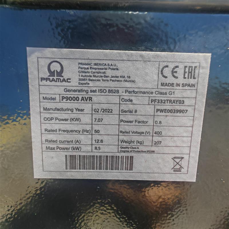 Generador Pramac P9000t - Imagen 3
