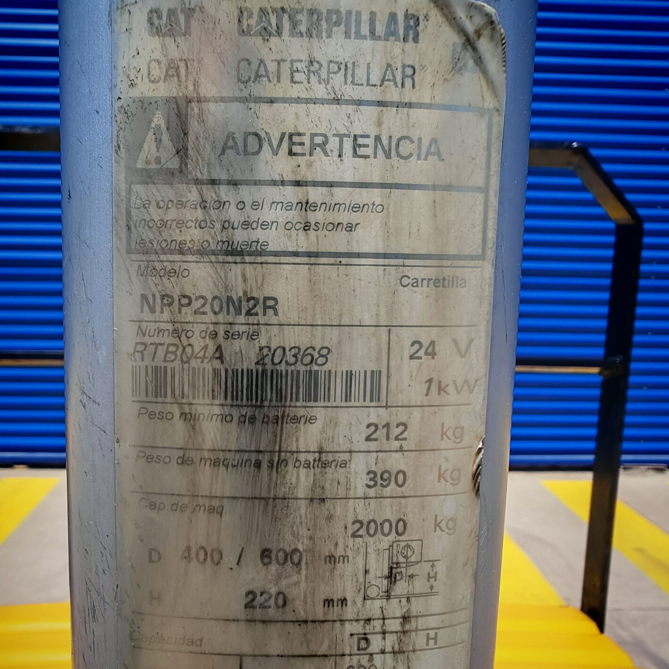 Transpaleta eléctrica Cat 1.6 a 2.0 Tons - Imagen 4