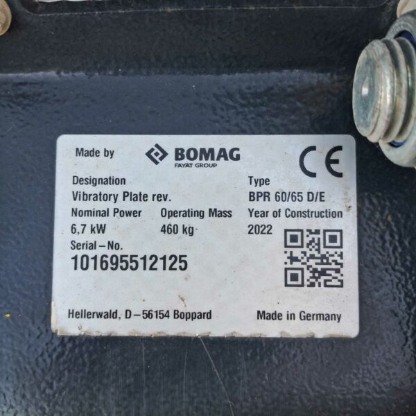 Placa Compactadora BOMAG BPR 60-65D - Imagen 6