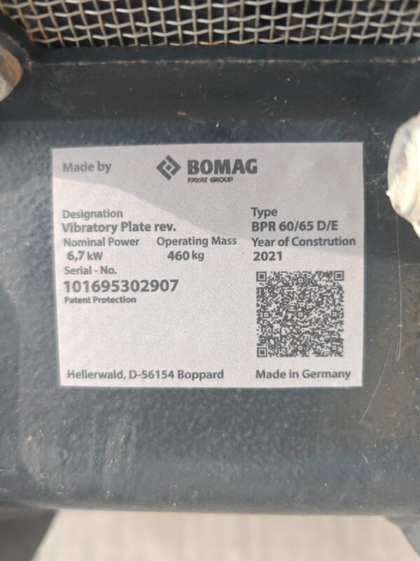 Placa Compactadora BOMAG BPR 60-65D - Imagen 4