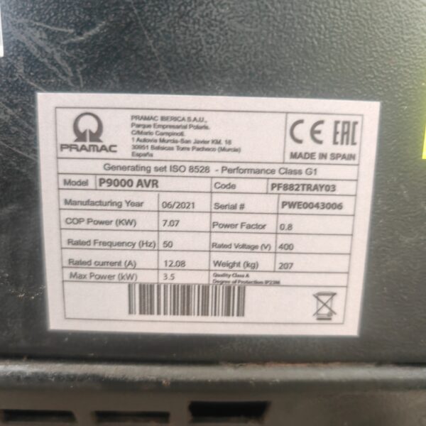 Generador  Pramac P9000 - Imagen 7