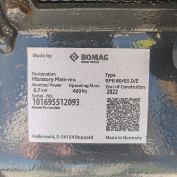 Placa Compactadora BOMAG BPR 60-65D - Imagen 3