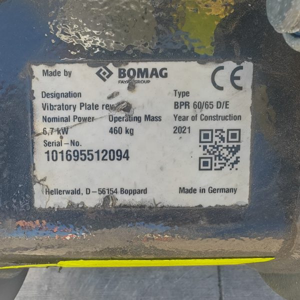 Placa Compactadora BOMAG BPR 60-65D - Imagen 9