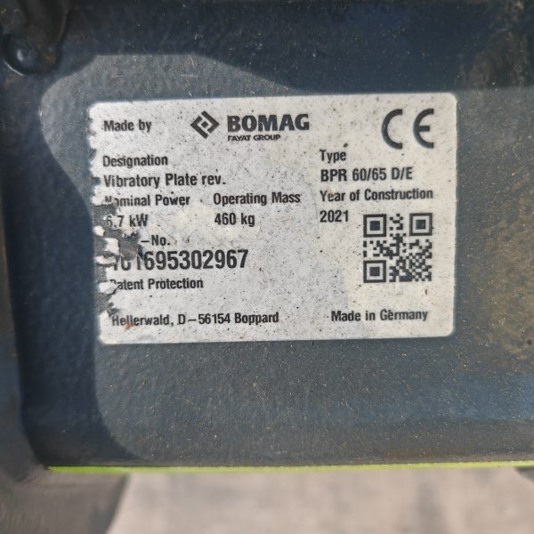 Placa Compactadora BOMAG BPR 60-65D - Imagen 5