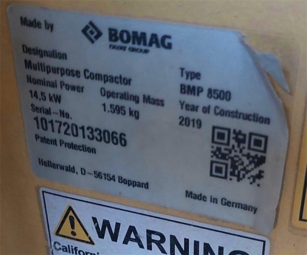Rodillo BOMAG BMP-8500 - Imagen 6