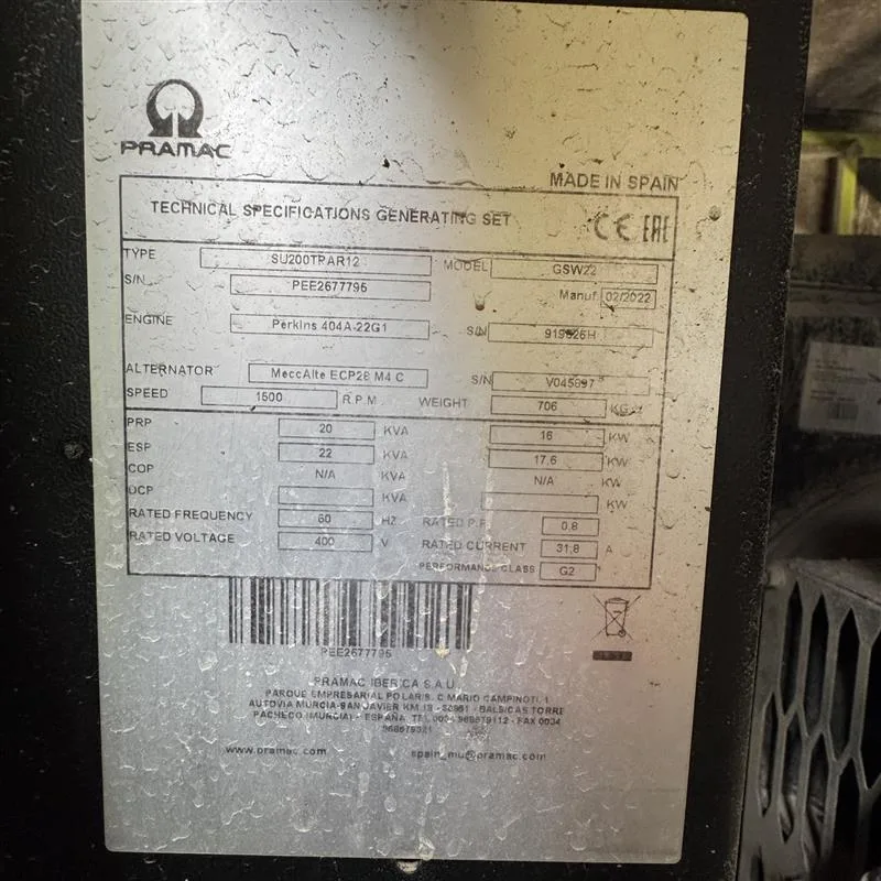 Generador Pramac GSW22P - Imagen 13