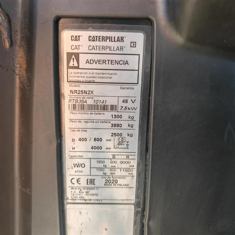 Montacarga Retráctil con Mástil Movil de 1.4 a 2.5 Tons NR14-NR25N2X - Imagen 13