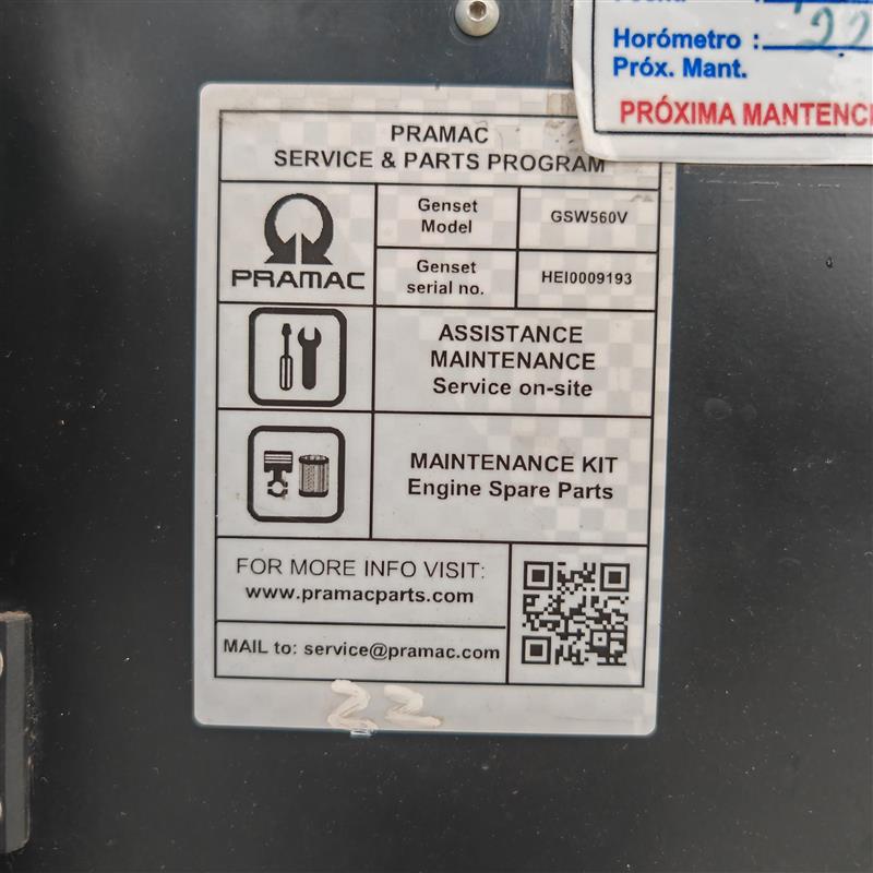 Generador Pramac GSW560V - Imagen 13
