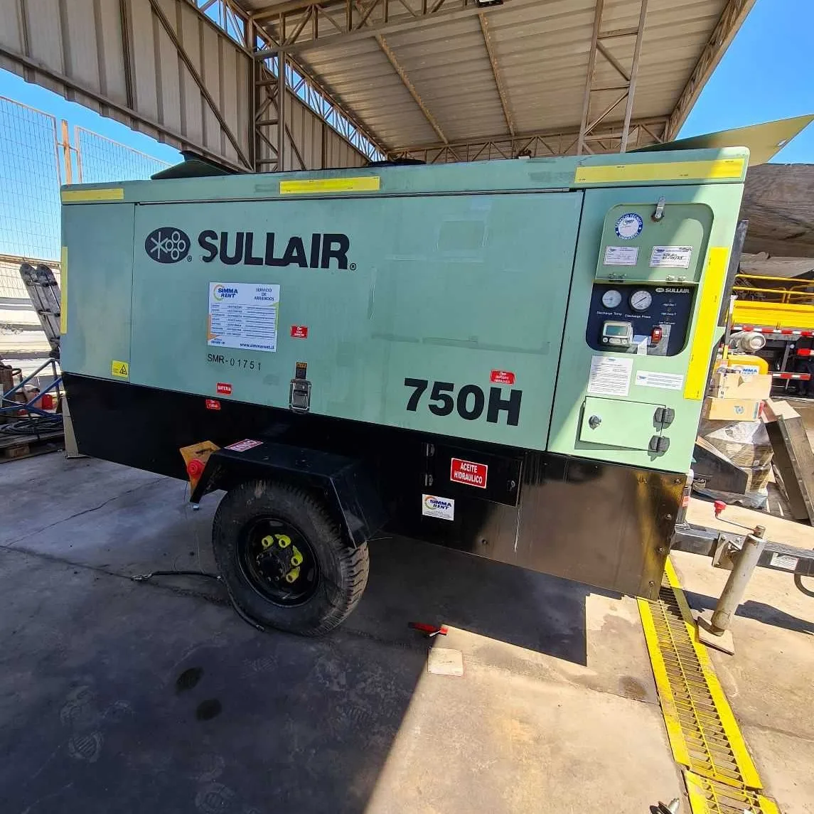 Compresor Portátil Sullair 750 Usado Serie: CN0122031268 - Imagen 2
