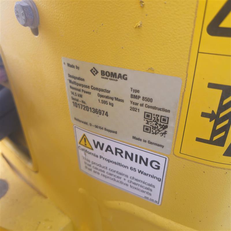 Rodillo BOMAG BMP-8500 Serie: 101720136974 - Imagen 3